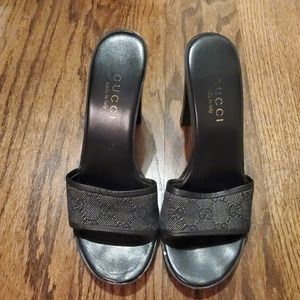 Authentic Gucci Monogram Heels